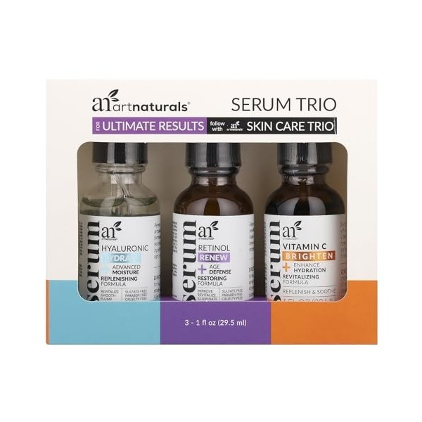 Art Naturals Lot de 3 sérums pour le visage