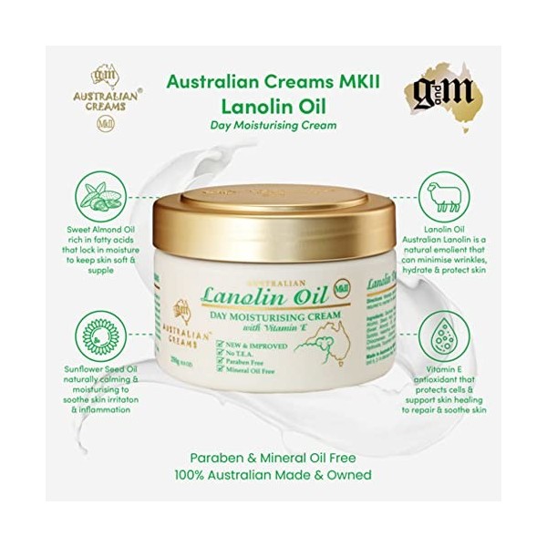 Huile de Lanoline - Crème Hydratante de Jour à la Vitamine E