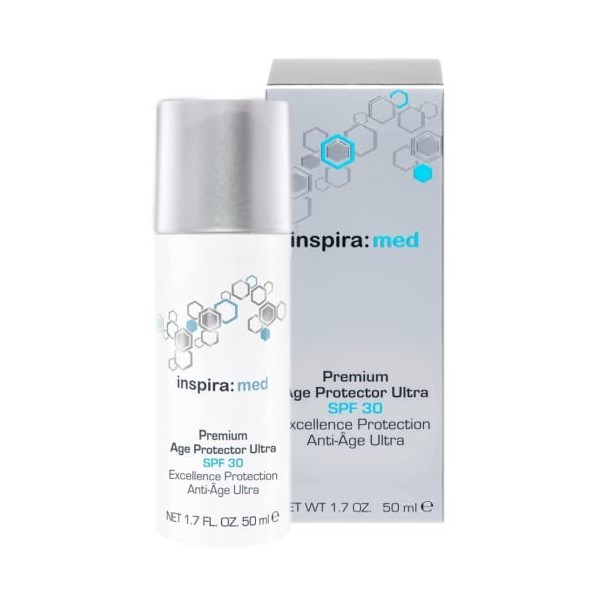 inspira: cosmetics Med Premium Protection anti-âge contre les rayons UV pour atténuer les taches de vieillissement 50 ml