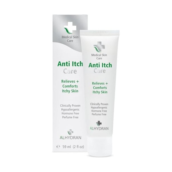 ALHYDRAN Anti Itch Care - Apaise les peaux irritées - Soulage les démangeaisons - Gel daloe vera - Rafraîchit la peau - Hypo