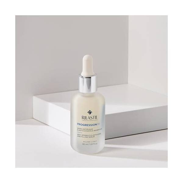 Rilastil Progression + Sérum anti-rides, élastifiant et comblant, traitement intensif des rides marquées, anti-âge, repulpa