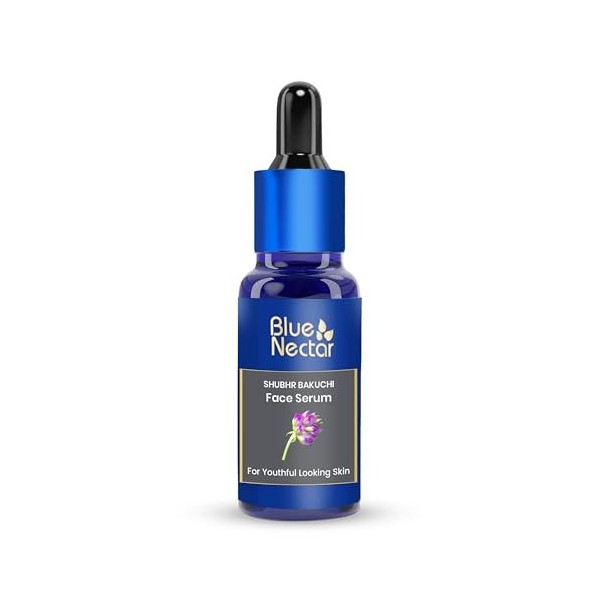 Blue Nectar Sérum pour le visage 5 % Bakuchiol - Sérum anti-âge naturel avec rétinol - Alternative pour réduire les lignes fi