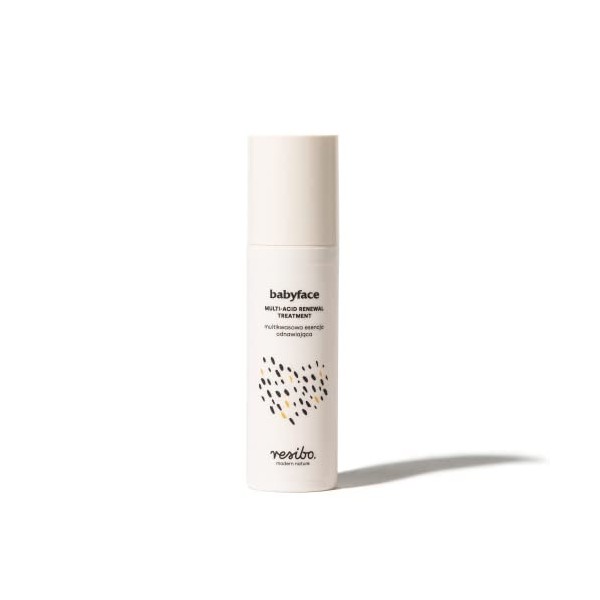 Resibo - Babyface - Essence de renouvellement multi-acide - Combinaison dacides - Hydrate et lisse - Éclaire les décoloratio