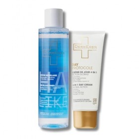 Laboratoires DermEden Protocole AntiAge Jour Peau Mixte à Grasse - Lotion Micellaire et Crème 4en1 - Fabrication Française