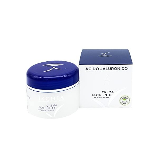 Ischia Sorgente Di Bellezza Coffret cadeau femme acide jaluronique crème nourrissante 100 ml et lait nettoyant 200 ml