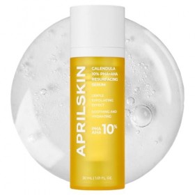 APRILSKIN Calendula10% PHA+AHA Sérum resurfaçage | Végétalien, sans cruauté envers les animaux | Peaux sèches, sensibles, suj