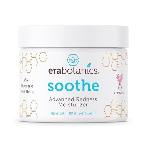Rosacea Redness Relief Treatment Cream - Soothe Anti Inflammatory Natural Face Moisturizer for Rosacea, Eczema, Acne, Dry, Se