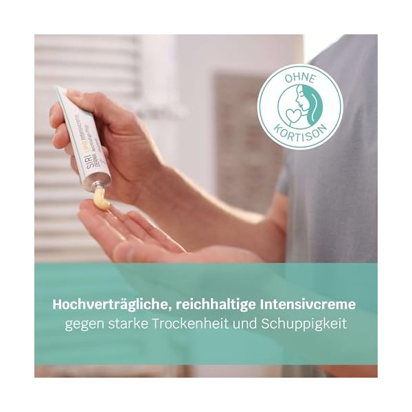SIRIDERMA Lipid Crème intense pour peaux très sèches et squameuses en cas deczéma et de psoriasis sans parfum, 150 ml 