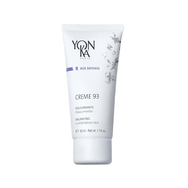 Yon-Ka Crème 93 Crème Visage Matifiante 50ml-Rétablit et Maintient lÉquilibre sans Assécher la Peau-Efficacité Dermatologiqu