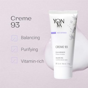 Yon-Ka Crème 93 Crème Visage Matifiante 50ml-Rétablit et Maintient lÉquilibre sans Assécher la Peau-Efficacité Dermatologiqu