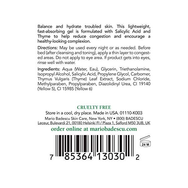 Mario Badescu Anti Acne Facial Serum 29ml Crème Jour et Nuit