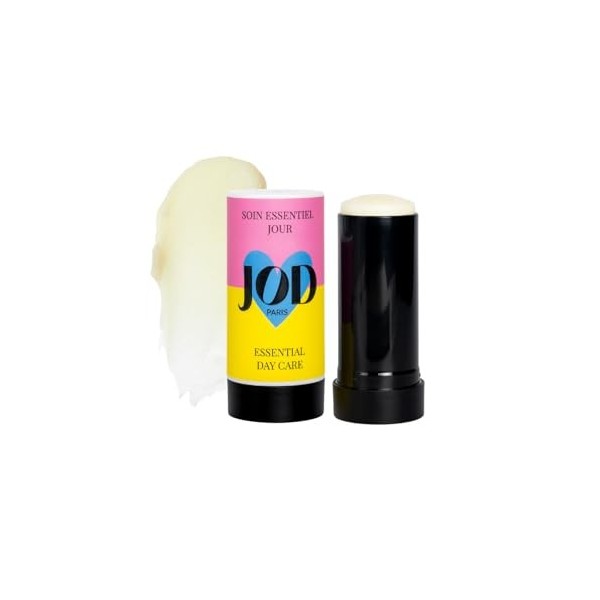 JOD - Soin Essentiel Jour, crème hydratante visage en stick, 100% dorigine naturelle, tous types de peaux y compris sensible