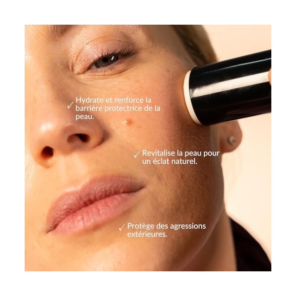 JOD - Soin Essentiel Jour, crème hydratante visage en stick, 100% dorigine naturelle, tous types de peaux y compris sensible