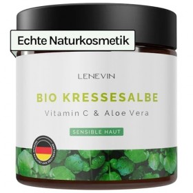 Lenevin BIO Pommade de Cresson - Naturelle pour Taches de Vieillesse, Peau Sensible - Aloe Vera, Vitamine C, Grenade, Gingemb