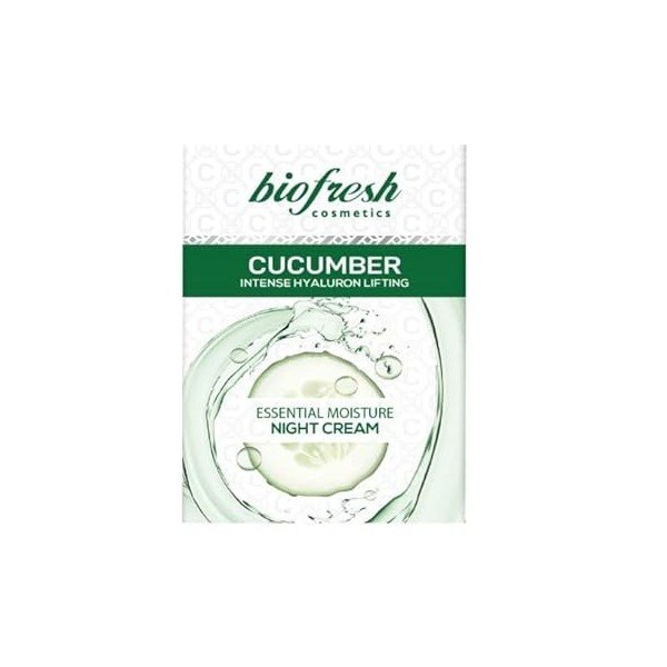 Biofresh cosmetics Cucumber intense hyaluron lifting crème de nuit hydratante intensive à lhyaluron, extrait de concombre et ...