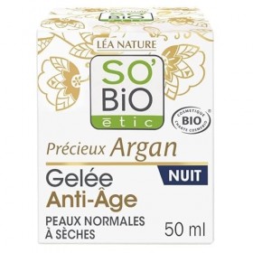 SOBIO - Gelee DArgan Bio 40ml - Soin Visage Hydratant pour Peaux Seches et Sensibles - Formule Naturelle Certifiee Bio pour