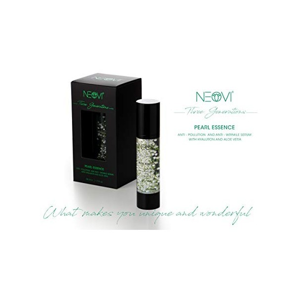 NEOVI PEARL ESSENCE 50 ml | Sérum HYALURON | ALOE VERA+ KAVIAR | Soin du visage ANTI-AGE, ANTI-RIDES & LIFTING | Vitamine A B