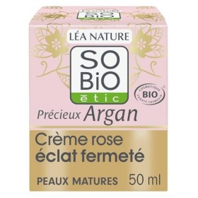 Crème Eclat Fermeté Peaux Matures Jour Précieux Argan Bio SOBIO ETIC - Le pot de 50 mL