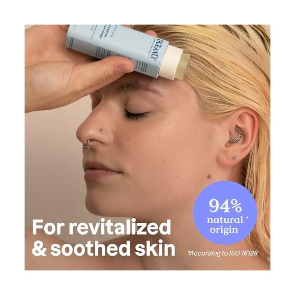 ATTIUDE Oceanly Sérum Visage en Barre, EWG Verified, Sans Plastique, Ingrédients dOrigine Naturelle, Soin pour le Visage Vég