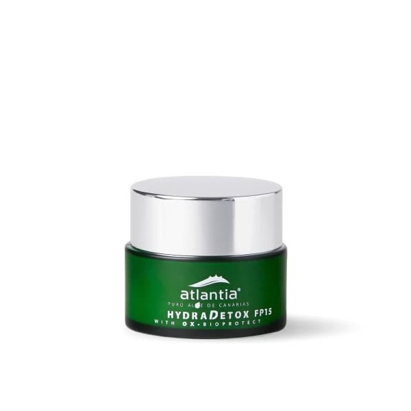 Atlantia Aloe HydraDetox FP15 Detox Day Cream, Hydrates & Repairs the Skin, Packed With Canary Aloe Vera & Avocado Oil, Reduc