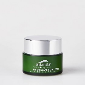 Atlantia Aloe HydraDetox FP15 Detox Day Cream, Hydrates & Repairs the Skin, Packed With Canary Aloe Vera & Avocado Oil, Reduc