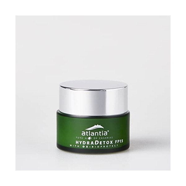 Atlantia Aloe HydraDetox FP15 Detox Day Cream, Hydrates & Repairs the Skin, Packed With Canary Aloe Vera & Avocado Oil, Reduc