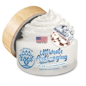 AzulBotanicals Baume anti-âge ultime fabriqué à partir dingrédients biologiques et enrichi en peptide de cuivre GHK-Cu et Cr...