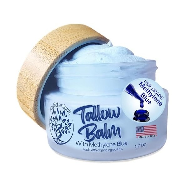 AzulBotanicals Baume anti-âge ultime fabriqué à partir dingrédients biologiques et enrichi en peptide de cuivre GHK-Cu et Cr...