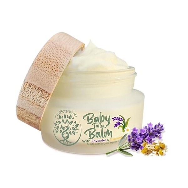 AzulBotanicals Baume anti-âge ultime fabriqué à partir dingrédients biologiques et enrichi en peptide de cuivre GHK-Cu et Cr...