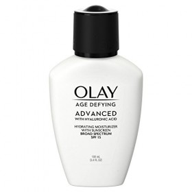 Face Moisturizer with Hyaluronic Acid, SPF 15 by Olay Age Defying Advanced, 3.4 fl oz
