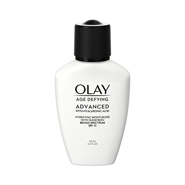 Face Moisturizer with Hyaluronic Acid, SPF 15 by Olay Age Defying Advanced, 3.4 fl oz