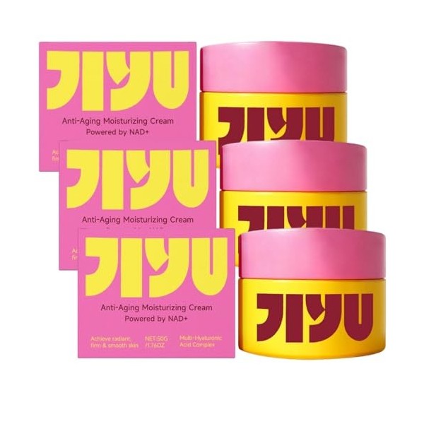 jiyu Anti-Aging Moisturizing Cream Crème Hydratante Quotidienne, Légère et Apaisante, pour Peau Éclatante et Lisse pour Homme...