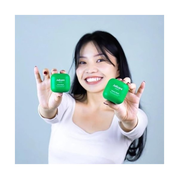 Crème réparatrice naturelle – Jolicare 15g – Menthe, Gotu Kola, Camomille – Peaux sensibles, démangeaisons, zones sèches – Sa