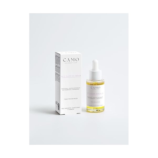 Sérum Reti-Glow Oil Sérum de rétinol | Camo Cosmetics 30ml | Rétinol végétalien, ingrédients de lagriculture écologique