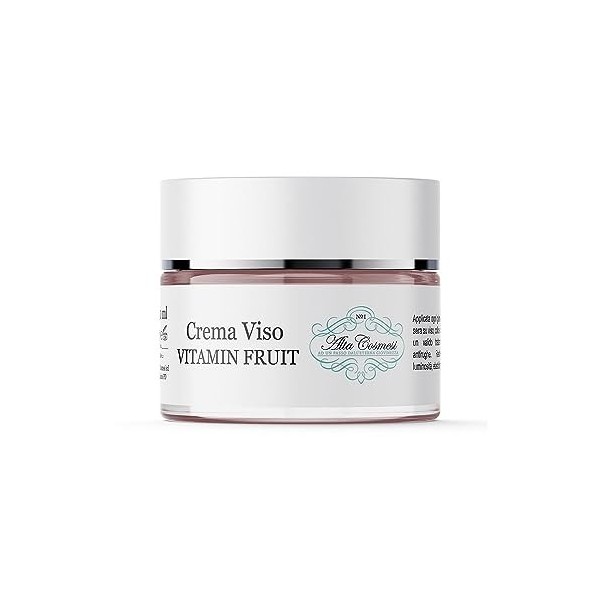 CRÈME VITAMINÉE AUX FRUITS, antioxydante, peau éclatante, nourrissante, extraits naturels, soin du visage, 50 ml