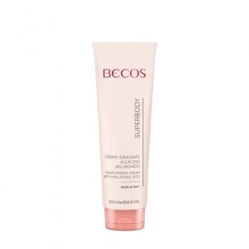 Becos Superbody Crème hydratante à lacide hyaluronique à faible et haut poids molécules 250 ml – peau plus belle, douce et é