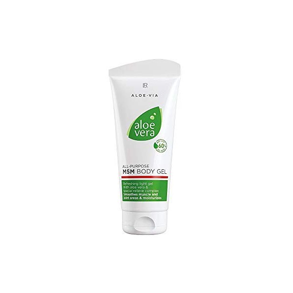 LR ALOE VIA SERIE – Aloe Vera Gel multifonction MSM pour corps – 200 ml – 60 % gel d’aloe vera – un mélange spécial de soufre