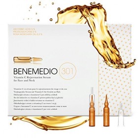 Benemedio 301 Sérum protéoglycane à la vitamine C pour les rides du visage et du cou, les lignes fines, les taches de soleil 