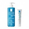 La Roche-Posay | Routine Effaclar anti-imperfection | Gel Moussant Purifiant 400ml & Soin Triple Correction 40ml | Pour peaux