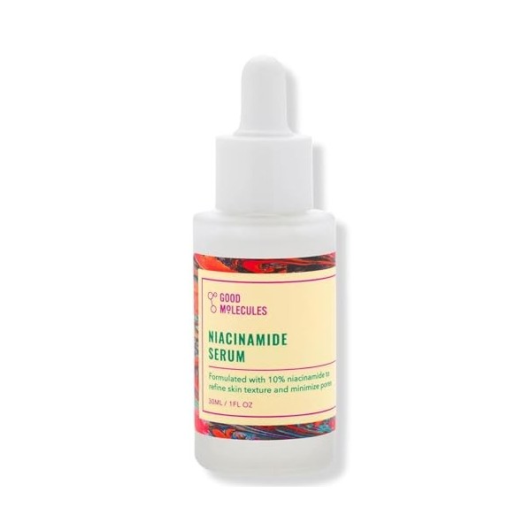 Good Molecules Sérum de niacinamide – 10 % de niacinamide B3 Sérum facial pour les imperfections, les pores dilatés, léquili