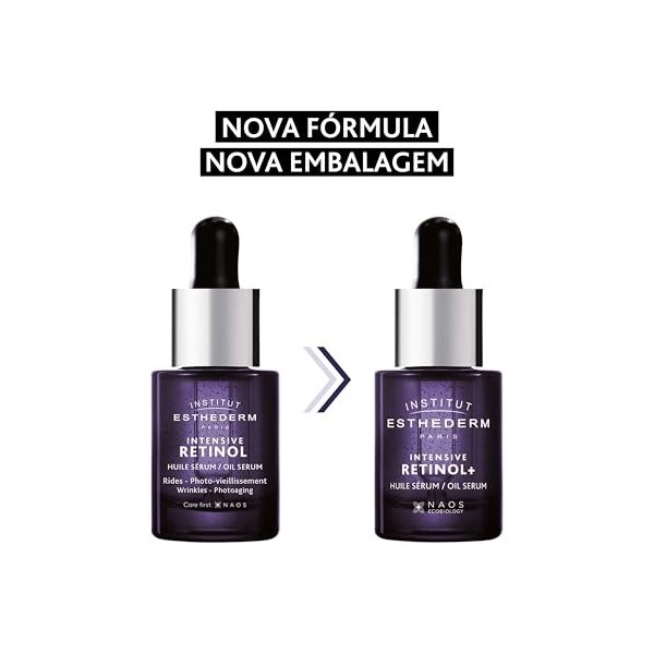 Institut Esthederm - Sérum Intensive Retinol - Soin Visage Lissant Hautement Concentré - Anti-Rides Puissant - Pour Ridules e