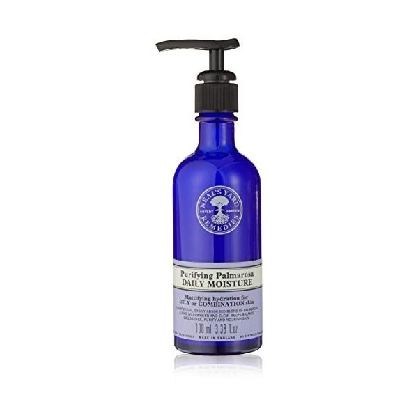 Neals Yard Remedies | Végétalien | Hydratation quotidienne purifiante Palmarosa | Minimise lapparence des pores et hydrate 