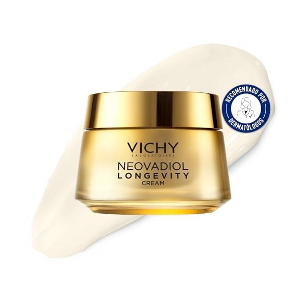Vichy, Neovadiol, Longevity, Crème Revolumisante, Soin Visage, Action Anti-Âge et Régénératrice, Hydrate et Raffermit, Peaux ...