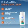 NIVEA - Soin Visage Fluide Anti-UV Derma Skin Clear FPS50+ - Matifie La Peau - Prévient LObstruction Des Pores & Les Imperfe ...