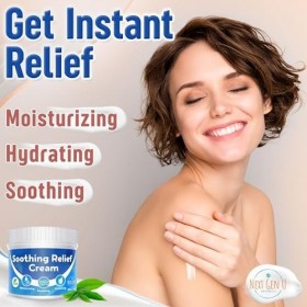 Crème hydratante anti-démangeaisons - 250 ml - Aide à réduire les démangeaisons et la peau sèche - Composée dingrédients vég