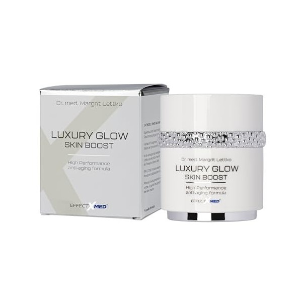 EFFECT X MED EFFECTXMED Luxury Glow Skin Boost 50 ML Crème Anti-âge pour Le Visage protège et renforce la crème Anti-Rides 