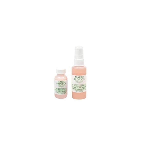 Grab and Go Kit by Mario Badescu for Women - 2 Pc 1oz Drying Lotion, 2oz Facial Spray - Aloe, Herbs and Rosewater