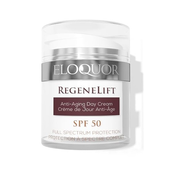 Eloquor RegeneLift Crème de Jour FPS Hydratante Anti-Âge pour le Visage avec Rétinol, Acide Hyaluronique et Vitamines pour Ri