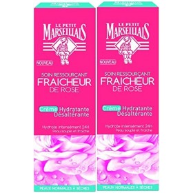 Le Petit Marseillais - Crème Hydratante Désaltérante Fraicheur Rose Pot 50 - Lot de 2