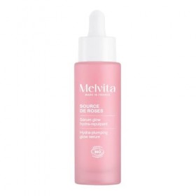 Melvita - Sérum Glow Hydra-Repulpant 3 en 1 - Complexe Niacinamide-Like - Hydratation Intense - Peaux Mixtes - Flacon Verre -